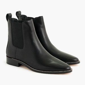 J. Crew Leather Chelsea Boots, Size 8, New Without Box